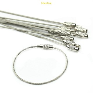 Nice 10 Cái Khóa Vít Dây Thép Không Gỉ Móc Khóa Cho Móc Khóa Cáp Ngoài Trời Hik