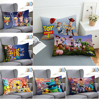 Toy Story 4 Vỏ Gối Hình Chữ Nhật In Bên Đệm Polyester Trang Trí Sofa Nhà (Không Lõi)