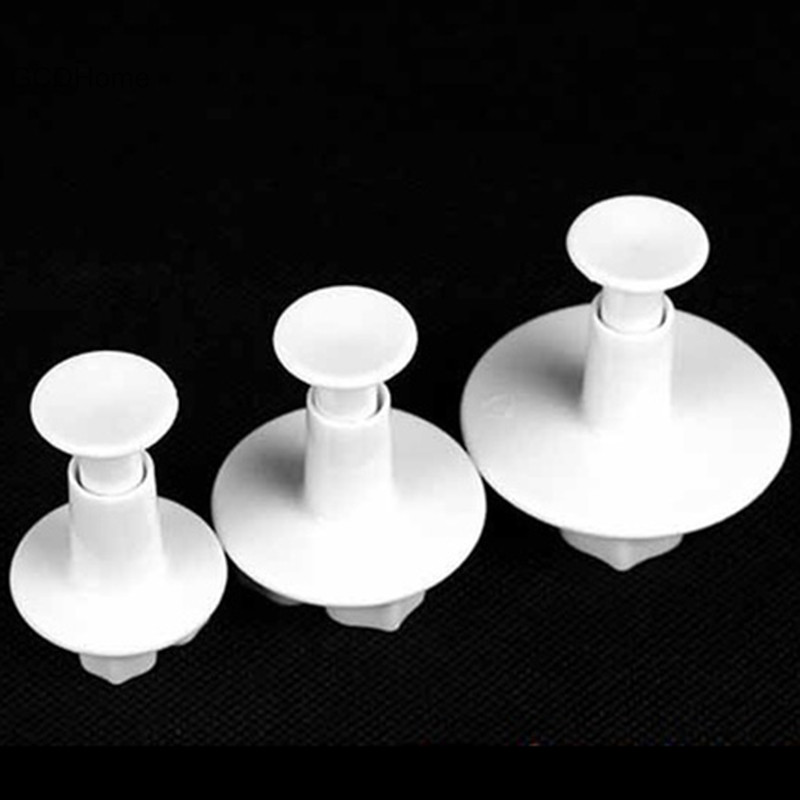 Gcdhome 3 chiếc hoa cẩm tú cầu fondant bánh trang trí sugarcraft hố bìa cứng cắt khuôn hoa HOT