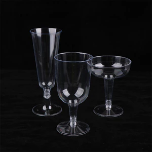 Gcdhome 10 Chiếc Nhựa Trong Suốt Champagne Cocktail Thanh Cốc Đậu Kính Drinkware Cho Tiệc Sinh Nhật Lễ Hội Kỷ Niệm Lễ Hội HOT