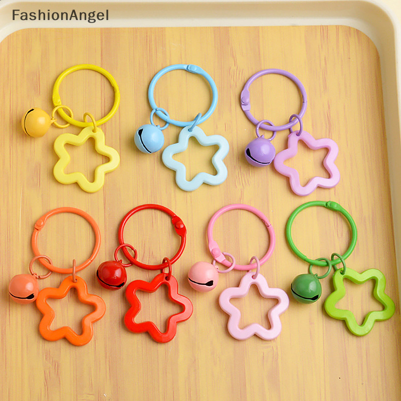 FashionAngel Hoa Nhiều Màu Sắc Móc Khóa Với Kim Loại Sáng Tạo Móc Khóa Chuông Hoa Mặt Dây Chuyền Móc Khóa Túi Phụ Kiện Móc Khóa TH