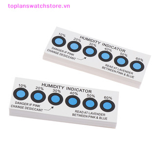 Toplanswatchstore Thẻ chỉ báo độ ẩm cho độ ẩm Tesg trong hộp kín10% -60% Thẻ giấy thử nghiệm Thẻ độ ẩm sáu điểm màu xanh VN