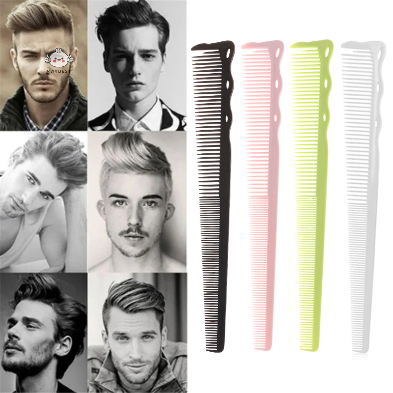 Maybest Lược cắt tóc hai đầu, tạo kiểu sideburns, dụng cụ salon cho thợ cắt tóc