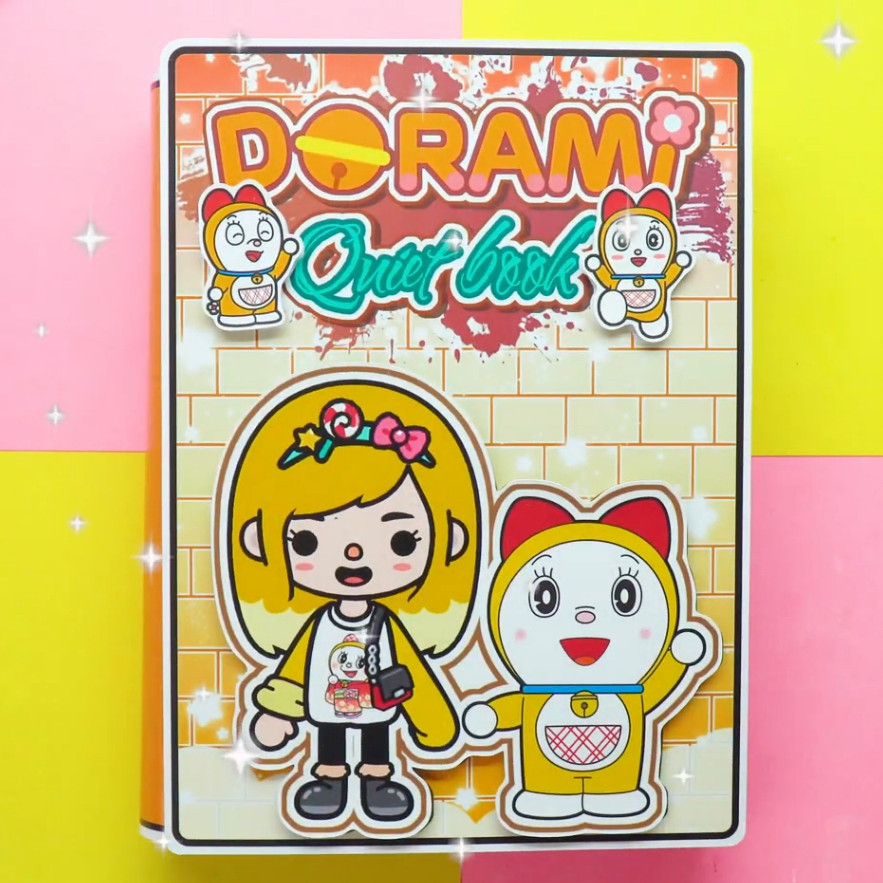 Học liệu toca DoreMi quite book đồ chơi bóc dán thông minh bằng giấy thủ công Đồ Chơi - Squishy - Kuromi - Đồ chơi giấy