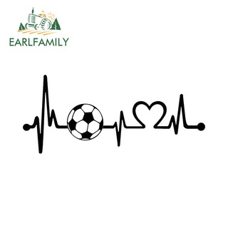 EARLFAMILY 13cm World Cup Bóng Đá Điện Tâm Đồ Dễ Thương Nhãn Dán Xe Hơi Cá Tính Chống Nắng Xe Tải Xe Máy Gương Chiếu Hậu Vinyl Đề Can Trang Trí Chống Trầy Xước