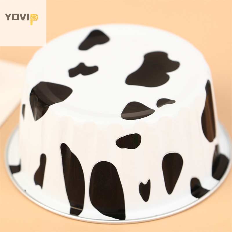 Yovip 10 Cái Có Thể Tái Sử Dụng Tròn Nhôm Lá Thiếc Cốc Bánh Pudding Khuôn Chiên Không Khí Hộp Thiếc Khay Nướng Bánh Nhỏ Dụng Cụ Làm Bánh Ngọt VN