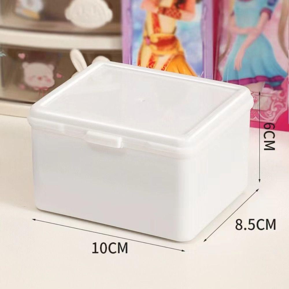 Hộp Bảo Quản YUUKII, Nhựa Có Nắp Hộp Thu Thập, Hình Chữ Nhật Nhỏ Chống Bụi Máy Tính Để Bàn Trang Trí Thẻ Hộp Bảo Quản Trang Sức