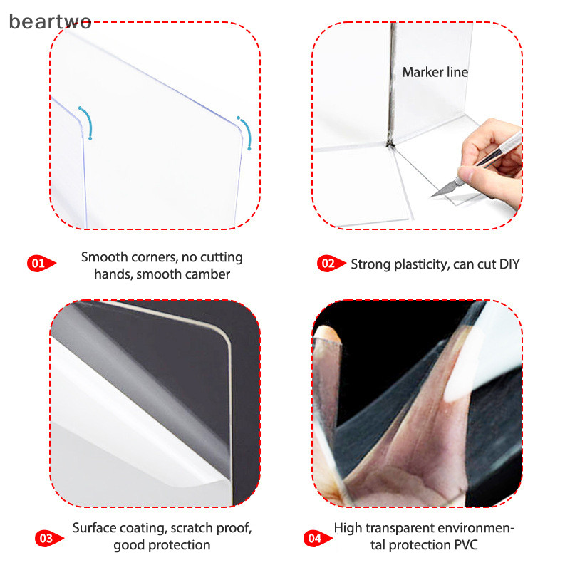 < Beartwo > Dưới Ghế Chặn Đồ Chơi PVC Chống Thấm Nước Trong Suốt Đáy Giường Cho Khoảng Cách Ốp Lưng Bảo Vệ Nội Thất Thú Cưng Bách Ngăn Ban Đẹp