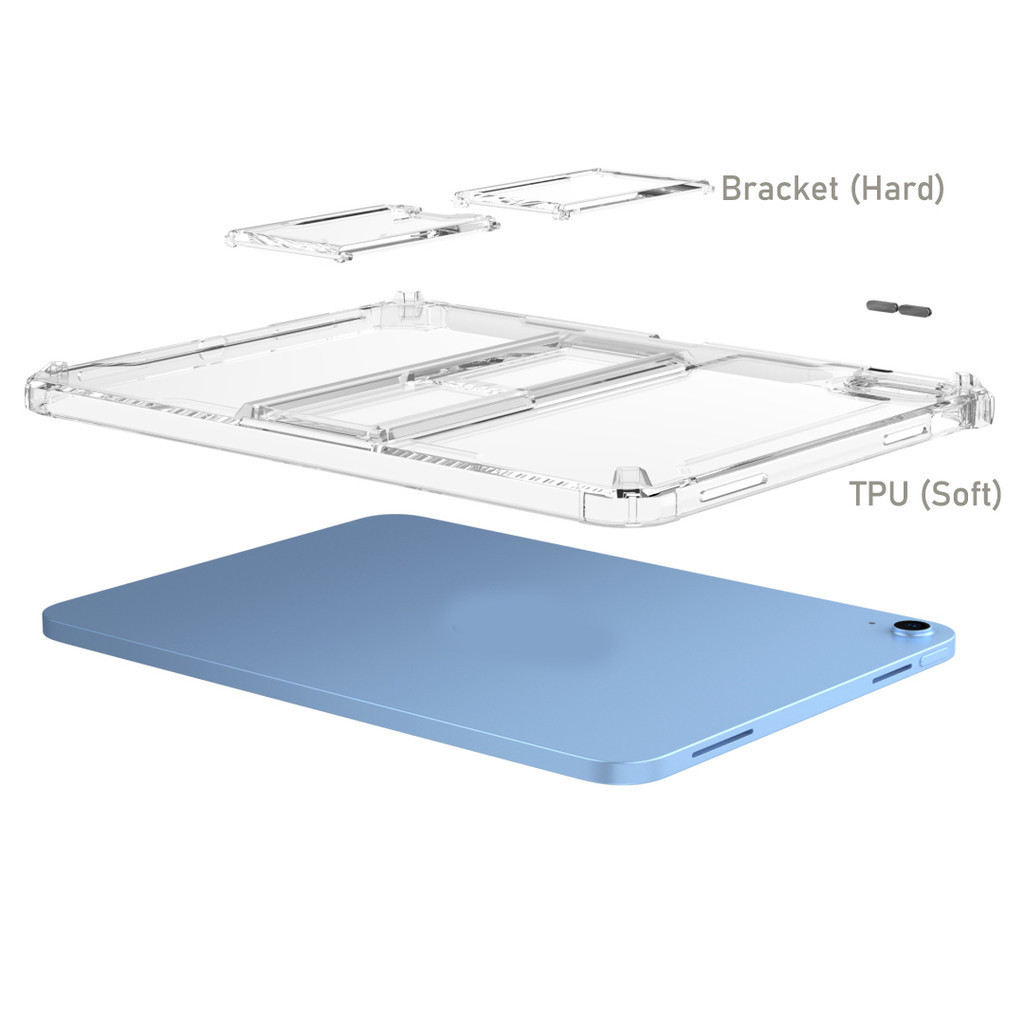 Vỏ Mềm Cho IPad Mini 4 5 6 7 8 9 10th 11th Air3 Air4 Air5 Air6 10.9 "Pro10.5 Pro11 Pro12,9 2018 2020 A16 Air M2 Pro M4 11 13 2024 Vỏ TPU Có Khe Cắm Bút Chì Đứng