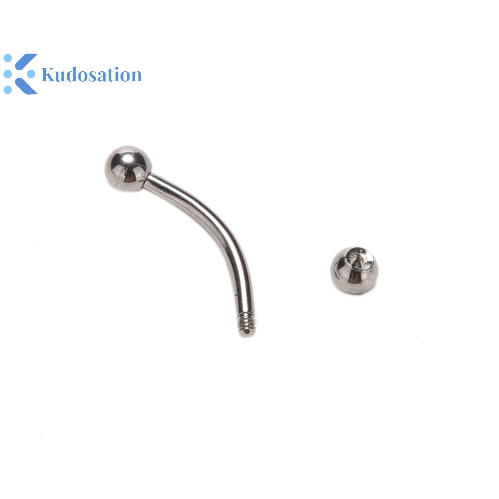 Kudosation Thép không gỉ cong Barbell Vòng lông mày Trang sức cơ thể lông mày