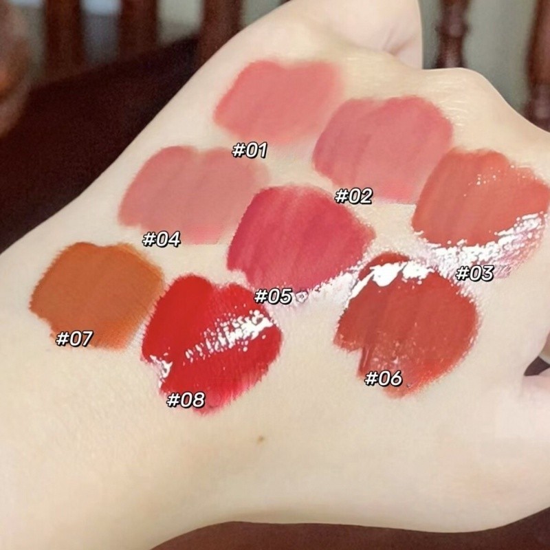 Flortte Lip Glaze Mirror Finish Water-Gloss Chống Dính Vết Gương QSBC