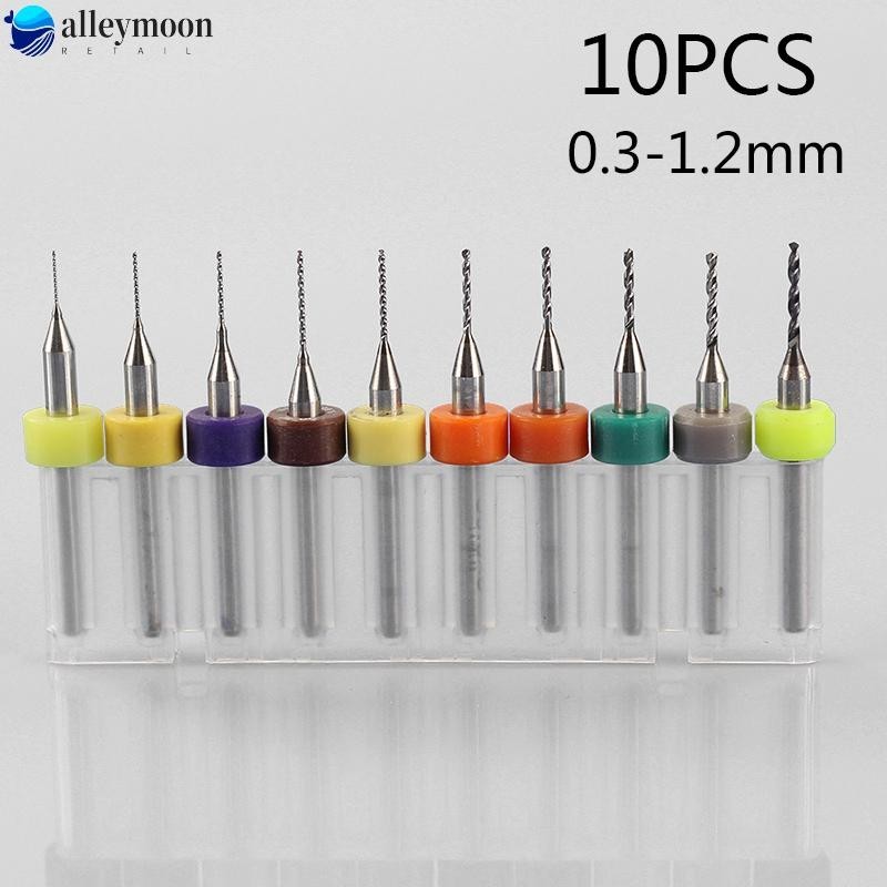 Bộ 10 Mũi Khoan Thép Vonfram 0.3-1.2mm bits