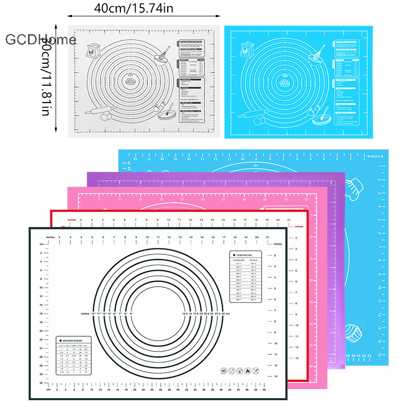 Gcdhome Thảm Nướng Bánh Silicon Tấm Pizza Bột Chống Dính Giá Đỡ Bánh Ngọt Phụ Kiện Nhà Bếp Dụng Cụ Nấu Ăn Dụng Cụ Máy Nướng Tiện Ích HOT