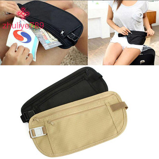 < zhuliye789 > Thắt lưng tiền du lịch Túi đựng ví an ninh eo ẩn Túi đựng hộ chiếu Giá đỡ ID