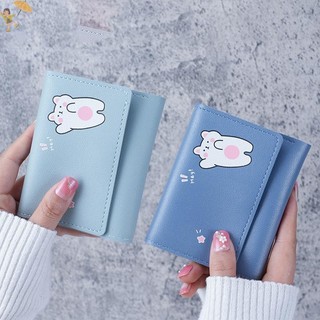 [Gou] Ví nhỏ ngắn dễ thương dành cho nữ Sinh viên Hộp đựng thẻ gấp ba lần Cô gái Túi đựng thẻ Ví đựng tiền xu Ví nữ Túi hoạt hình VN
