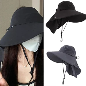 PCF * Mũ chống nắng thoáng khí Mùa xuân vành rộng Mũ bảo vệ chống nắng Mũ hoạt động ngoài trời