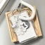 Bao đựng thẻ Mya trong suốt kèm charm ngôi sao, chống nước, bảo vệ thẻ xe buýt/tín dụng