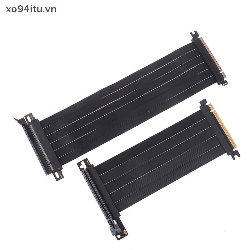 Xoitu Full Speed PCIE 3.0 4.0 16x Riser Cáp mở rộng Card đồ họa PCIE Express GPU Mở rộng Card Riser Shielded Extender VN