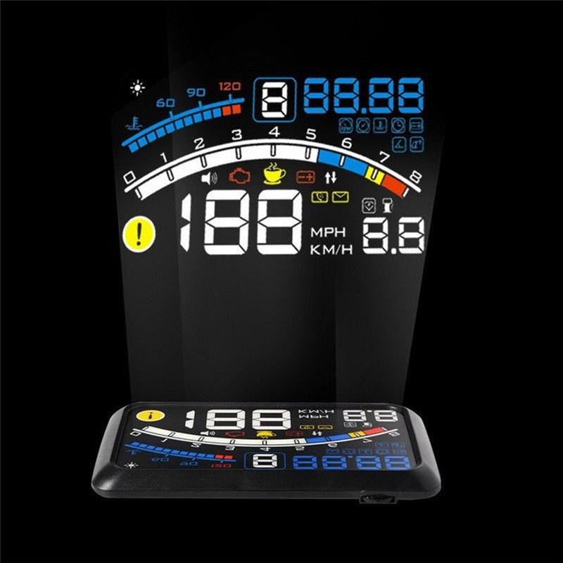 XOITU Universal F4 Up Display HUD ODB2 Hệ thống cảnh báo đồng hồ tốc độ ô tô tự động An toàn VN