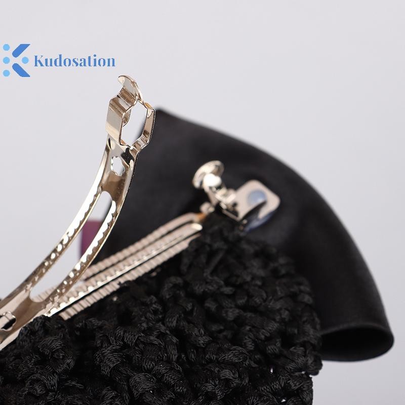 Kudosation Nữ Nơ Barrettes Ruy Băng Y Tá Khách Sạn Bưu Chính Ngân Hàng Tiếp Viên Kẹp Tóc Snood Net Bun Hairgrips