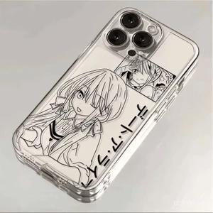 Ốp điện thoại Line Toujiki Kyokuran San QYJS tương thích với iPhone 16 15 14 PLUS 11 12 PRO 16 15 14 13 ProMax 7 8 plus X XS XR XSMAX, ốp mềm trong suốt hoạt hình 0HWG
