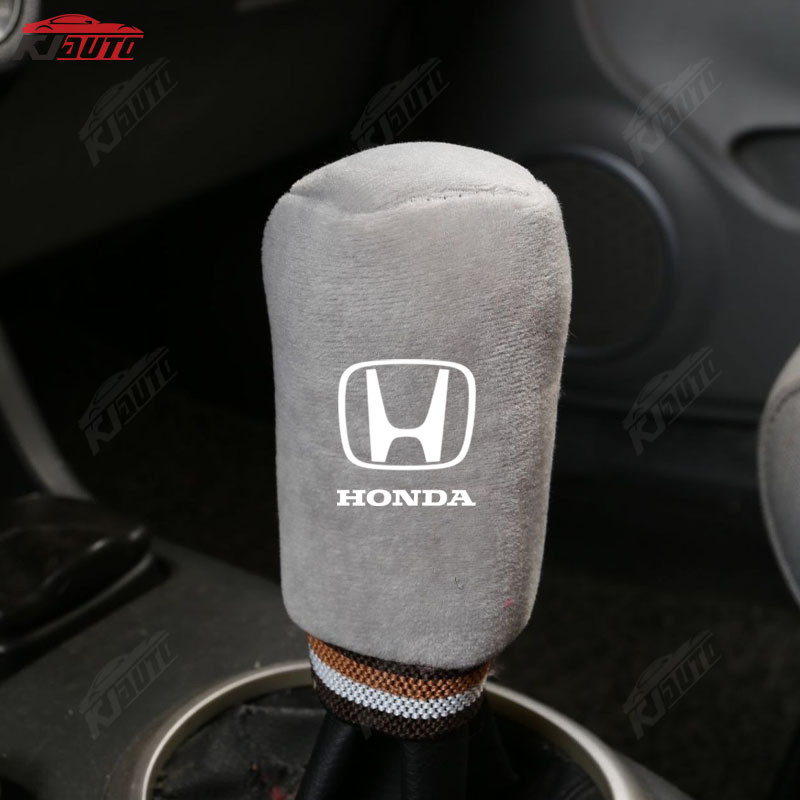 Vỏ phanh tay Honda Gear Shift Cover Vỏ bảo vệ cần số Da Phụ kiện ô tô Mềm mại và thoải mái cho Civic Jazz Fit Accord Vezel Brio Cr-V City Hr-V Wrv Spirior