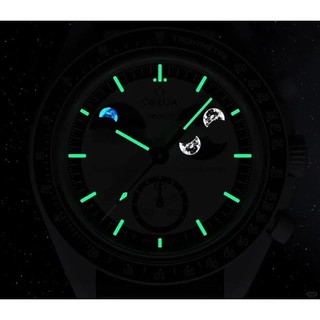 Moonwatch Earthphase Full Chức năng Quarz Chronograph Đồng hồ đeo tay Master 40mm Khám phá hành tinh với hộp gốc
