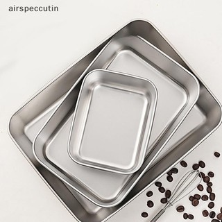 Airspecutin Thép không gỉ Tiramisu Khuôn Bánh Khay Định Hình Bánh Hộp Đựng Có Nắp Hộp Bảo Quản Bánh Hộ Gia Đình Món Tráng Miệng Dụng Cụ Làm Bánh EN
