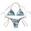 Treeling Tie Dye Bộ đồ tắm dành cho nữ Hai chiếc Đồ bơi xẻ đôi Đồ bơi đẩy lên Đồ bơi