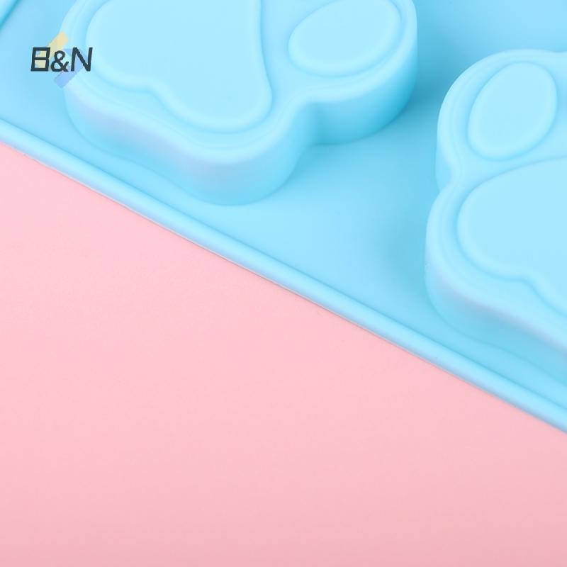 B & N 1 6 Khoang Đáng Yêu Chó Paw Fondant Sugarcraft Bánh Khuôn Silicon DIY Chocolate Nướng Khuôn Pudding Khuôn Xà Phòng Bánh Quy.