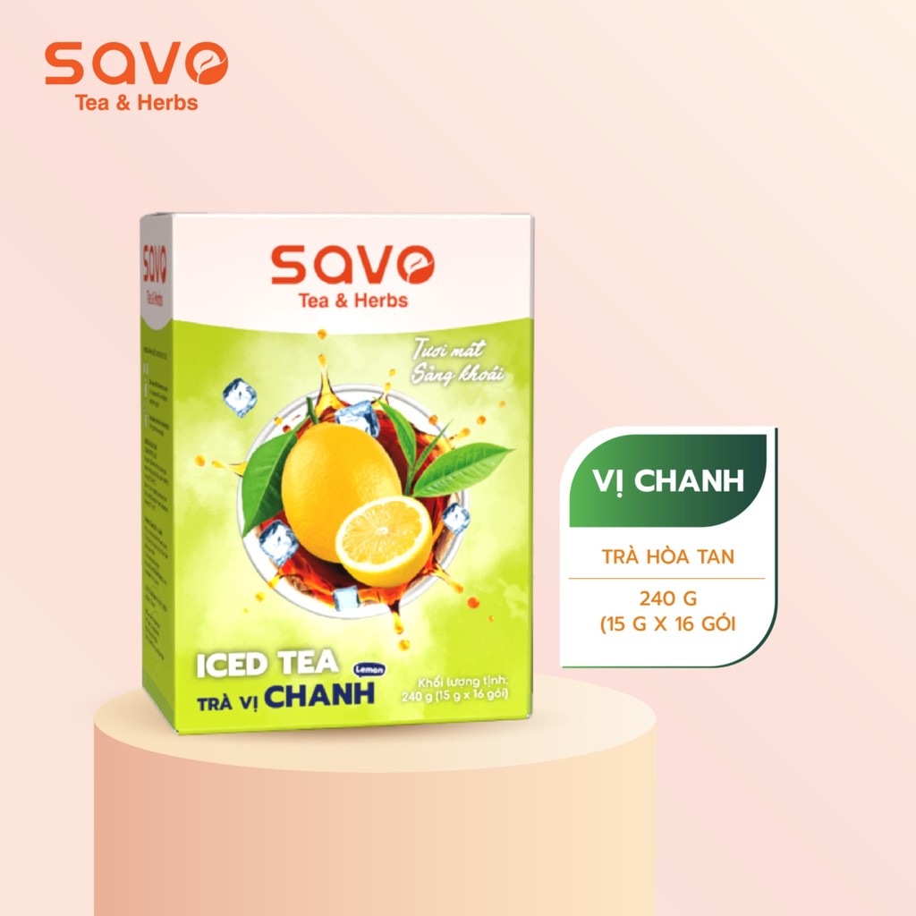 Trà hòa tan Savo hộp 240g (15g x 16 gói)
