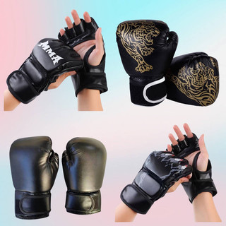 Adult Boxing Glove Professional Training Fight Adult Sanda Muay Thai Sandbag Men and Women Fighting Half Finger Boxing Gloves Jr1a