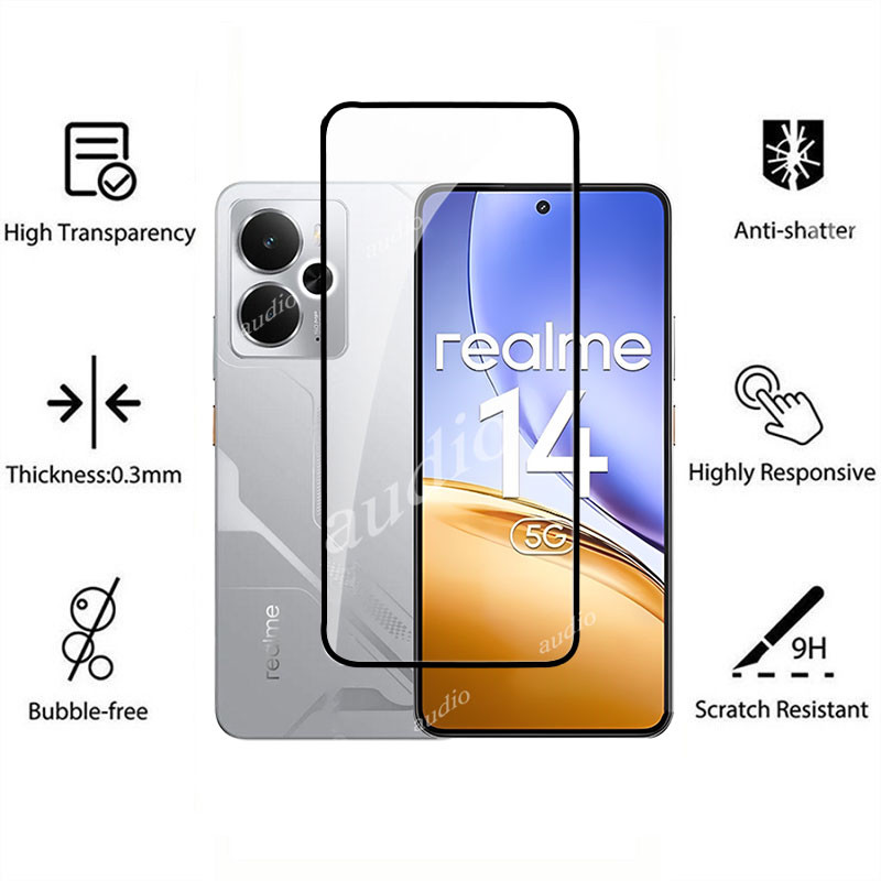 Phim kính cường lực realme 14 14t 5G 2in1 cho realme 14 14t Realme14 realme14t 5G Bảo vệ màn hình Phim ống kính máy ảnh HD mềm cho realme 14 14t realme14t 5G Phim bảo vệ màn hình