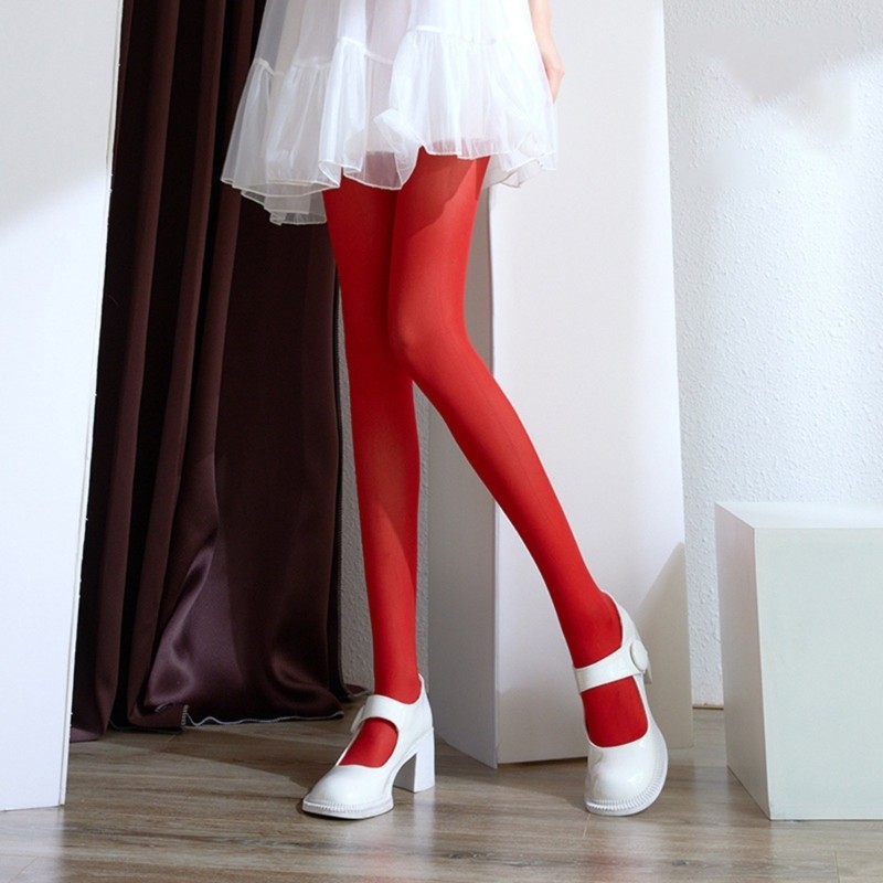 Exhila Nữ Bán Opaque Quần Eo Mềm Mại Màu Trơn Quần Tất