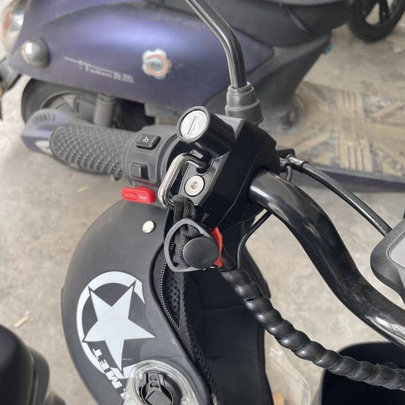 Thích hợp cho Wuyang Honda Ube Mới Dazhou S07 Xe Điện U-be Sửa Đổi Mũ Bảo Hiểm Khóa Chống Trộm Móc Phụ Kiện