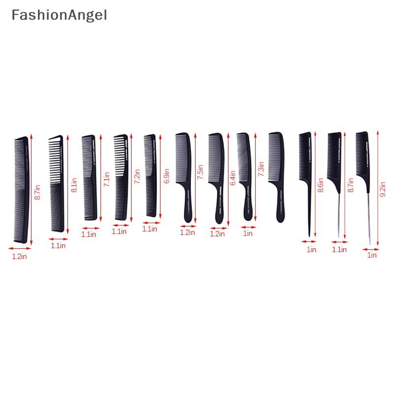 FashionAngel 1 kiểu Lược Salon Làm Tóc Carbon Chống Tĩnh Điện Lược Cắt VN
