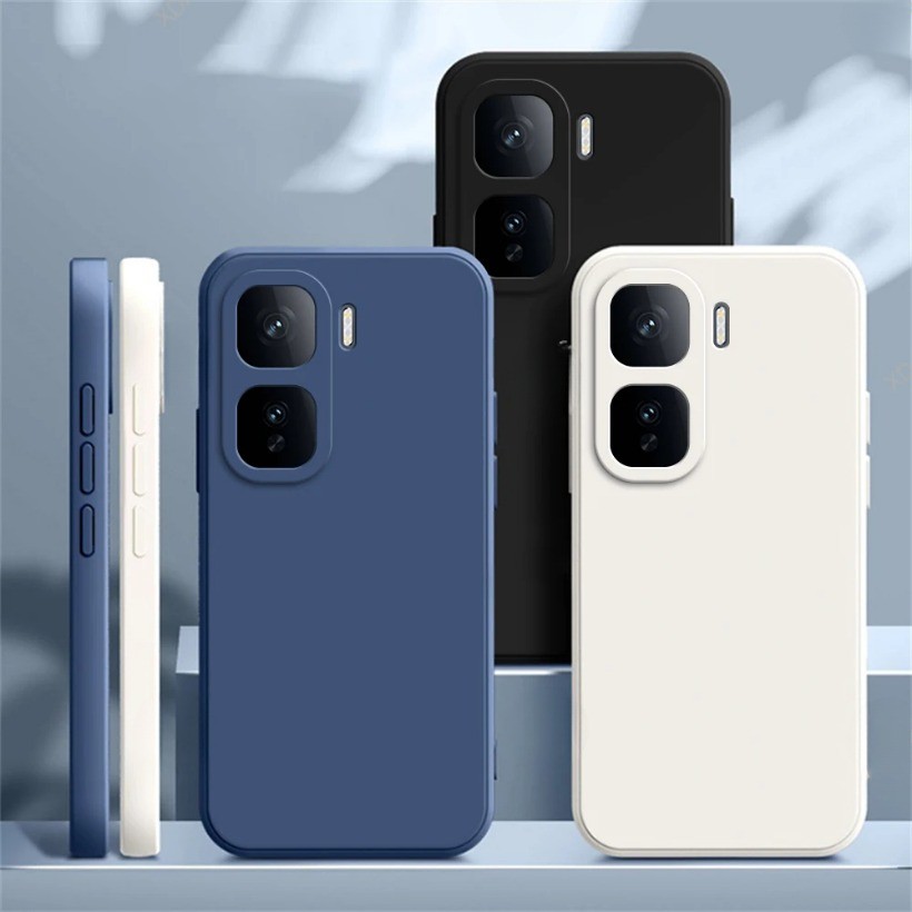 Ốp Điện Thoại Funda Mềm Cho VIVO iQOO Neo 10 Neo10 Pro 10Pro 5G Hợp Đồng Màu Nguyên Chất Silicon Lỏng Chống Sốc Mặt Sau Sang Trọng