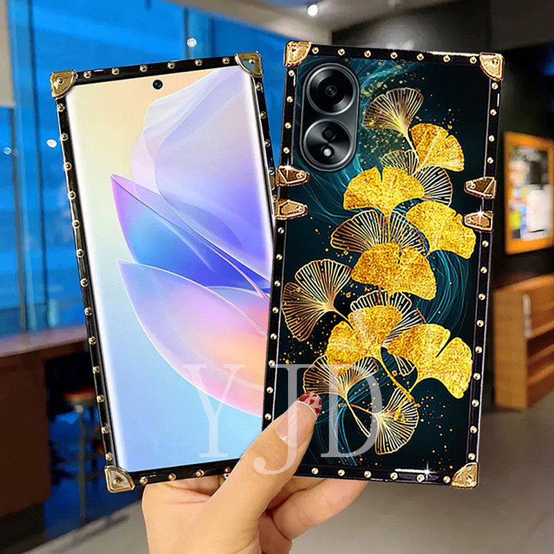 Ốp YJD Cho OPPO A58 A78 A38 A18 A98 Princess Crown Series Dây Tay Cạnh Thẳng Vỏ Điện Thoại Chống Sốc