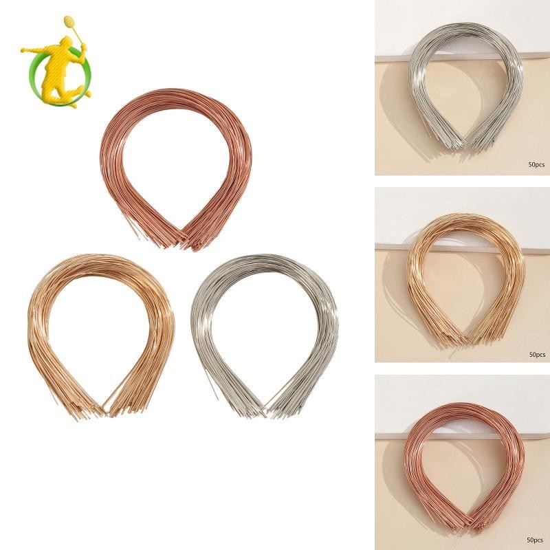 Bộ 50 Băng Đô Kim Loại Trơn Cho Hàng Thủ Công Khung Băng Đô Cài Tóc Số Lượng Lớn Tóc Vòng Mịn Thủ Công DIY Handmade Trống Băng Đô Để Thủ Công
