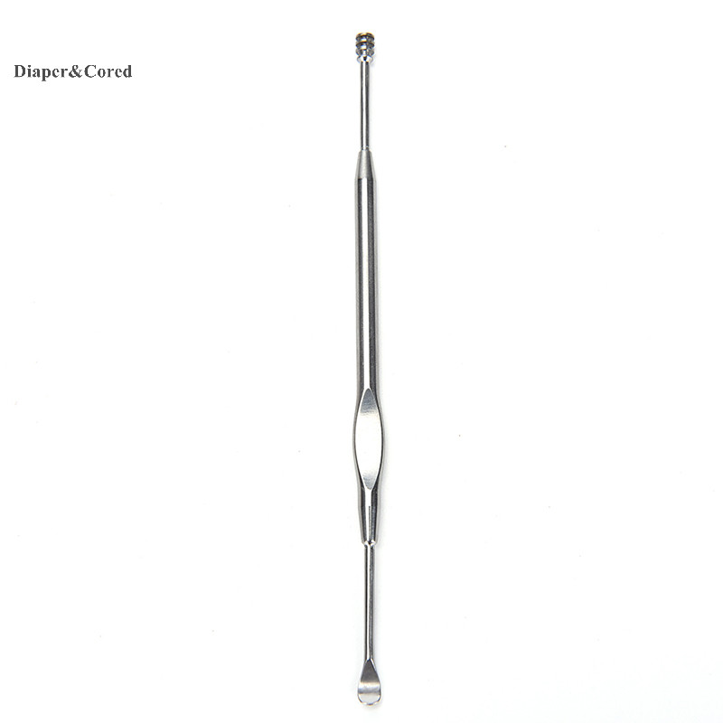 Diaper & CORED Thép không gỉ Earpick Wax Remover Curette Cleaner Dụng cụ chăm sóc sức khỏe Ear Pick YTH