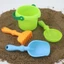 DELMER 1 Bộ Đồ Chơi Xô Đi Biển, Xẻng Di Động Đi Biển Cát Chơi Đồ Chơi, Cát Xô Hố Dụng Cụ Nhẹ ABS Xô Đi Biển Chơi Đồ Chơi Bãi Biển Cát Trò Chơi