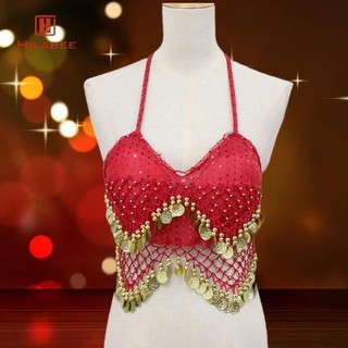 Sequin Belly Dance Trang Phục Trang Phục Shimmer Áo Ngực Áo Tank Wear