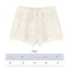 Quần an toàn ren GUSTAVA, Quần móc ren rỗng đi biển, Quần short móc buộc dây bằng vải Polyester chống va chạm thời trang cho bé gái