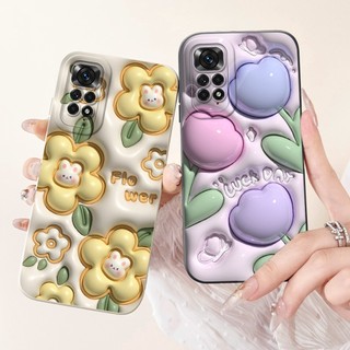 Ốp bảo vệ ống kính vuông Xiaomi Redmi Note 11 11s Note 11 Pro 4G 5G Redmi Note11 11Pro 4G Vỏ silicon mềm hoạt hình gấu trúc hình thỏ dễ thương toàn cầu