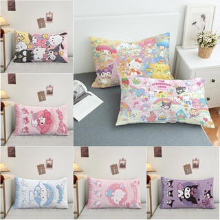 Vỏ Gối Hình Chữ Nhật Sanrio Phim Hoạt Hình Bên Đệm Polyester In Hình Trang Trí Sofa Nhà (Không Có Lõi)