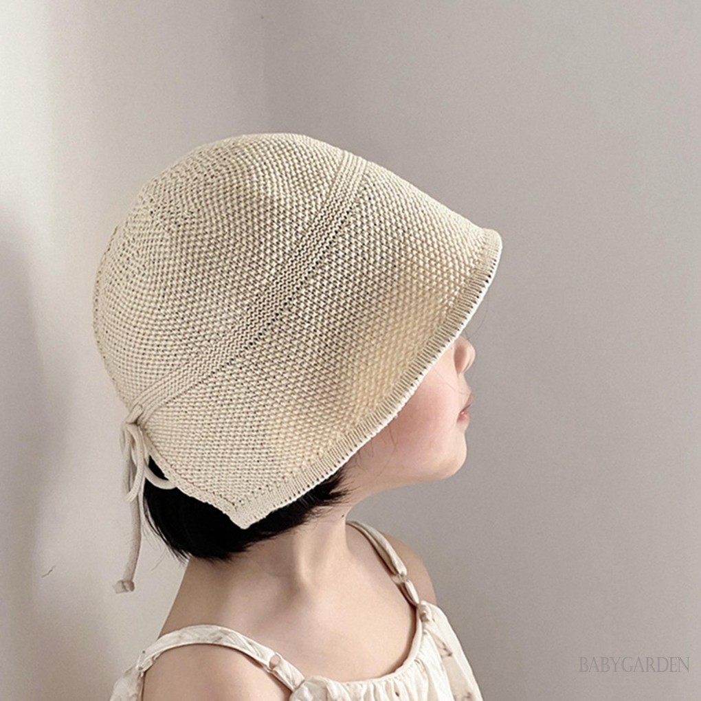 Baga-2-7 Tuổi Kid Bé Gái Mũ Rơm Ngoài Trời Chống Nắng Vành Rộng Bãi Biển Người Cá Mũ