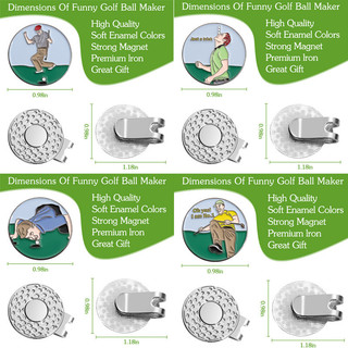 32 kiểu dáng của 25mm Golf Metal Round Coin Mark Kẹp mũ kim loại từ tính làm quà tặng cho bạn bè
