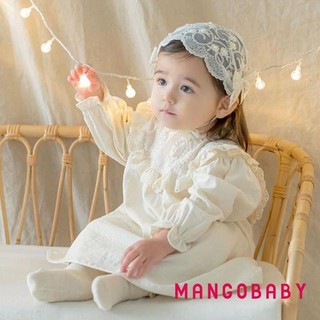 Mg-baby Girls Băng đô ren rộng Dây buộc tóc mềm mại dễ thương cho trẻ sơ sinh Phụ kiện tóc Đạo cụ chụp ảnh