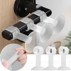1 / 3 Nút Chặn Cửa Cao Su - Vòng Chống Va Chạm Đệm Tay Nắm Cửa - Loại Cốc Hút, Trong Suốt - Hút Cửa Tay Bảo Vệ - Tấm Chống Sốc An Toàn Cho Bé - Tấm Bảo Vệ Tường