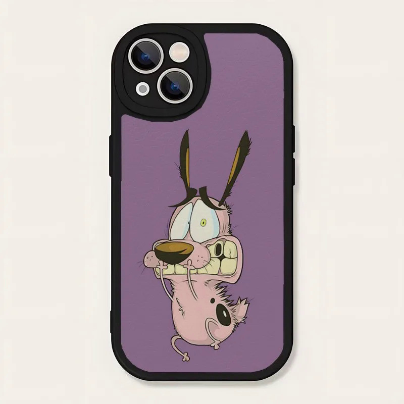 Tp-1 Dog-Courage-The-Cowardly Phone Case Da Cừu Cho Iphone 13 Pro Max 11 12 14 Mini X Xr Xs 8 7 Puls Se Luxury Mobile